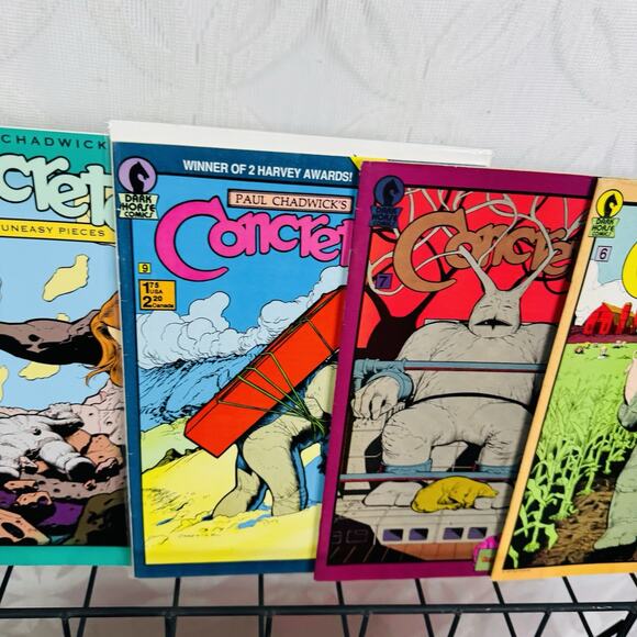 Concrete 3-7 9 Fragile Creatures 1-4 A New Life & 3 Uneasy Pieces Paul Chadwick - Picture 3 of 7